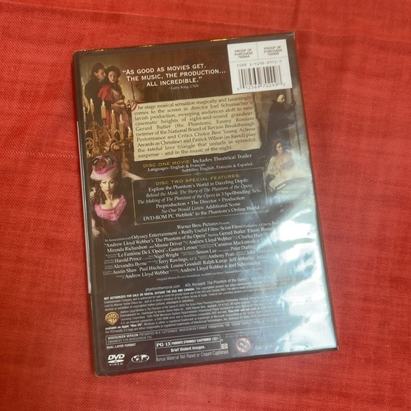 Phantom of the opera DVD. Brand new! - Picture 2 of 4